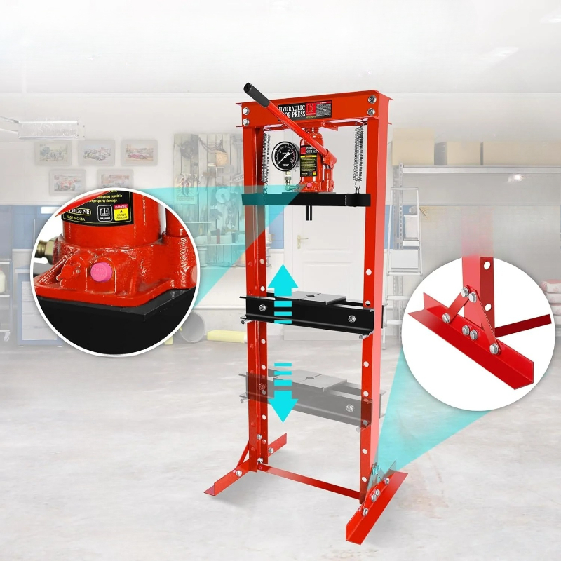 Manual Hydraulic Press 12 Ton - Werkplaats pers 12 ton hydraulische H-frame
