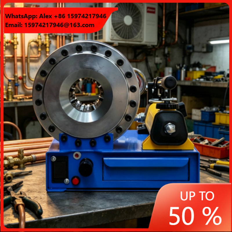 Hydraulic Hose Crimper Machine - Lichtgewicht mobiele handboek voor buswerkzaamheden, slangkrimptang,