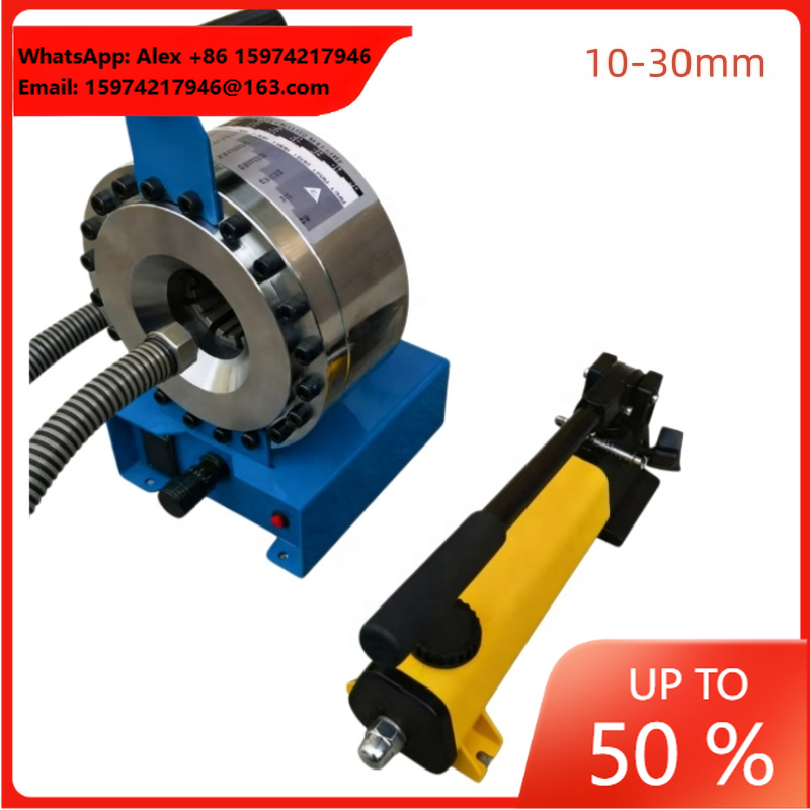 Hydraulic Hose Crimper Machine - Draagbare hydraulische slangpersmachine met 8 verwisselbare
